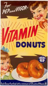 Vitamin Donuts Poster, ca. 1942